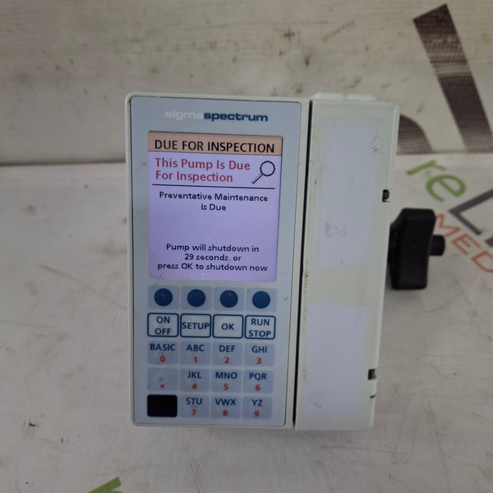 Baxter Baxter Sigma Spectrum 8.00.04 w/o Battery Infusion Pump Infusion Pump reLink Medical