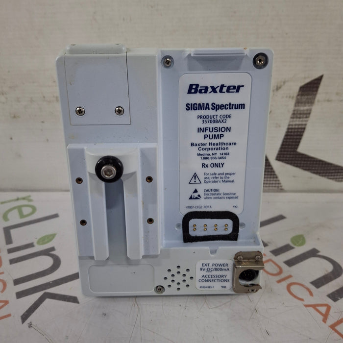 Baxter Baxter Sigma Spectrum 8.00.04 w/o Battery Infusion Pump Infusion Pump reLink Medical