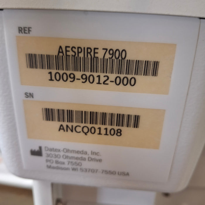 GE Healthcare S/5 Aespire w/7900 Anesthesia System