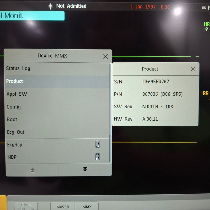 Philips 867036 MMX Press, Temp, Fast SpO2, ECG, NIBP Module