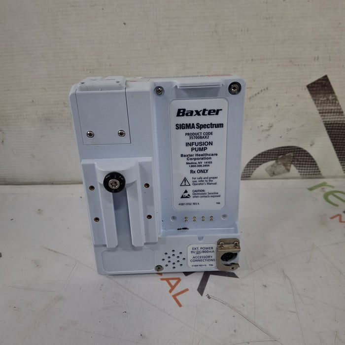 Baxter Baxter Sigma Spectrum w/Non Wireless or No Battery Infusion Pump Infusion Pump reLink Medical