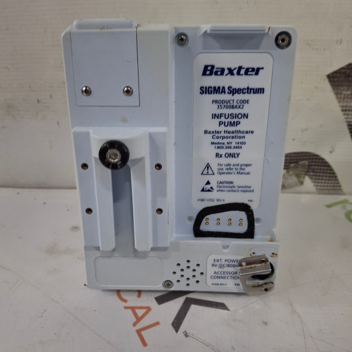 Baxter Sigma Spectrum 8.00.03 w/o Battery Infusion Pump