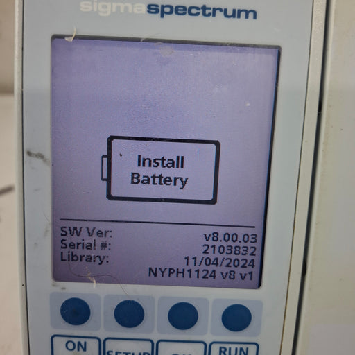 Baxter Baxter Sigma Spectrum 8.00.03 w/o Battery Infusion Pump Infusion Pump reLink Medical