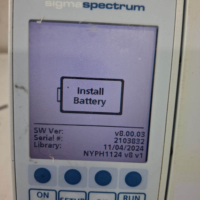 Baxter Baxter Sigma Spectrum 8.00.03 w/o Battery Infusion Pump Infusion Pump reLink Medical