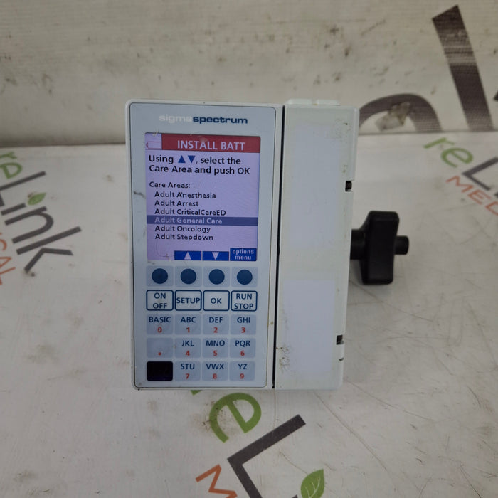 Baxter Baxter Sigma Spectrum 8.00.03 w/o Battery Infusion Pump Infusion Pump reLink Medical