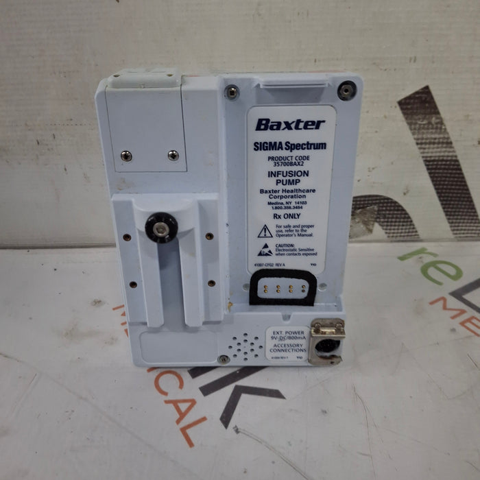 Baxter Baxter Sigma Spectrum 8.00.03 w/o Battery Infusion Pump Infusion Pump reLink Medical