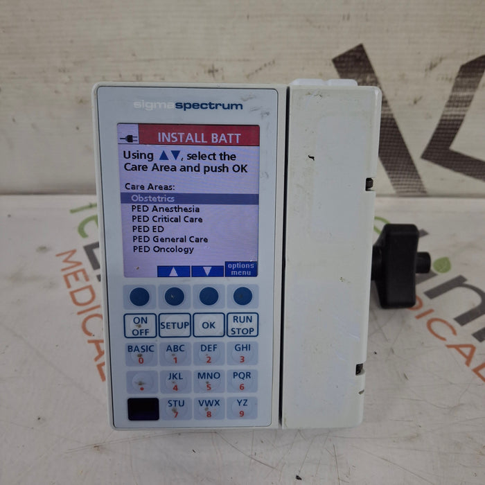 Baxter Sigma Spectrum 8.00.05 w/o Battery Infusion Pump