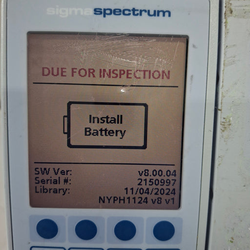 Baxter Baxter Sigma Spectrum 8.00.04 w/o Battery Infusion Pump Infusion Pump reLink Medical