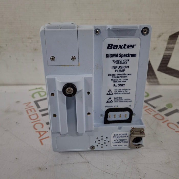 Baxter Baxter Sigma Spectrum 8.00.04 w/o Battery Infusion Pump Infusion Pump reLink Medical