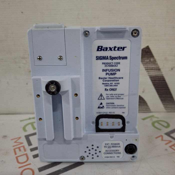 Baxter Baxter Sigma Spectrum 8.00.05 w/o Battery Infusion Pump Infusion Pump reLink Medical