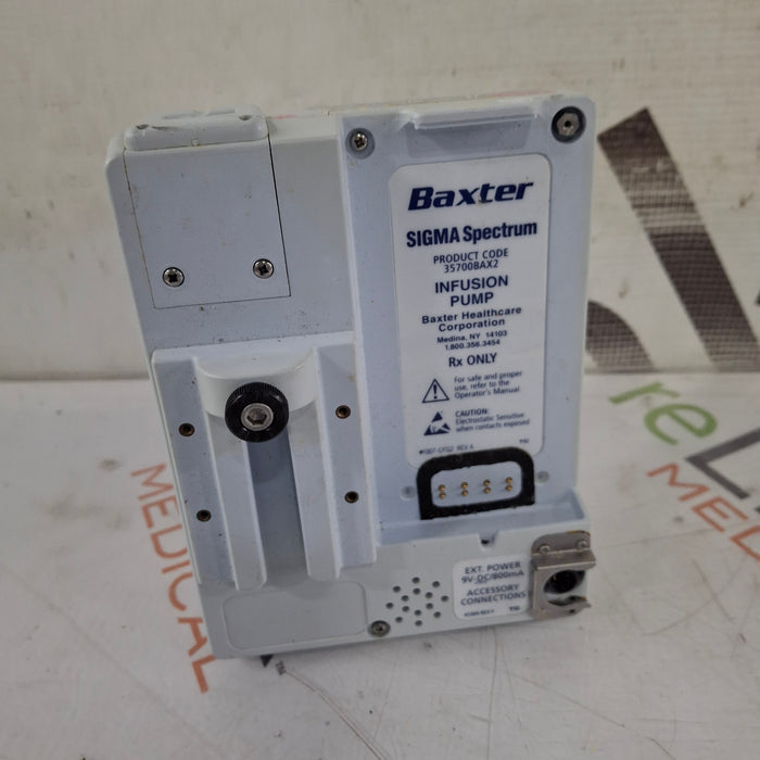 Baxter Baxter Sigma Spectrum w/Non Wireless or No Battery Infusion Pump Infusion Pump reLink Medical