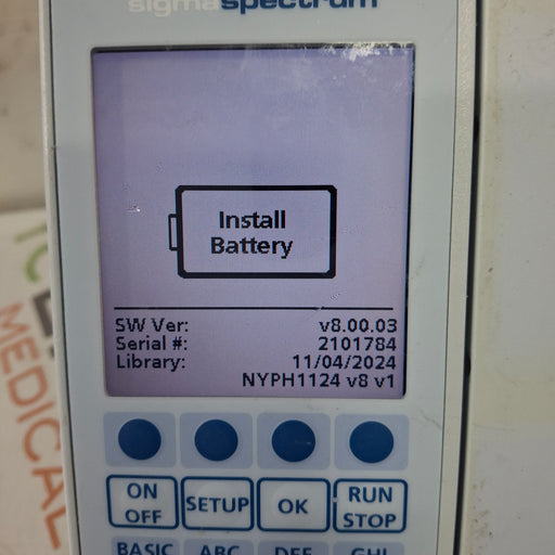 Baxter Baxter Sigma Spectrum 8.00.03 w/o Battery Infusion Pump Infusion Pump reLink Medical