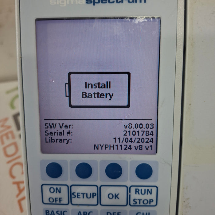 Baxter Baxter Sigma Spectrum 8.00.03 w/o Battery Infusion Pump Infusion Pump reLink Medical