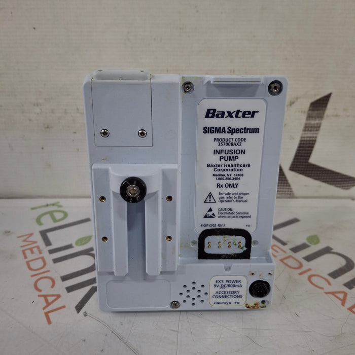 Baxter Baxter Sigma Spectrum 8.00.04 w/o Battery Infusion Pump Infusion Pump reLink Medical