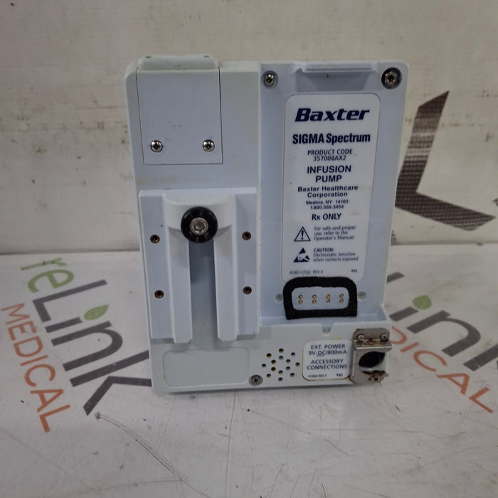 Baxter Baxter Sigma Spectrum 8.00.04 w/o Battery Infusion Pump Infusion Pump reLink Medical