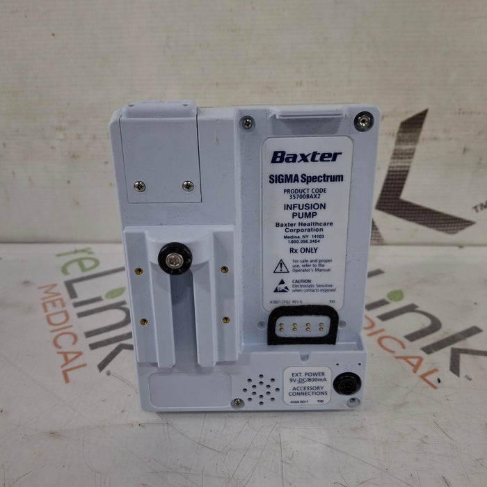 Baxter Sigma Spectrum w/Non Wireless or No Battery Infusion Pump
