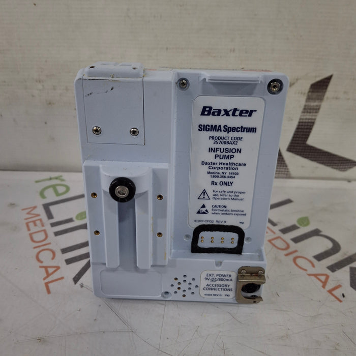 Baxter Baxter Sigma Spectrum 8.00.05 w/o Battery Infusion Pump Infusion Pump reLink Medical