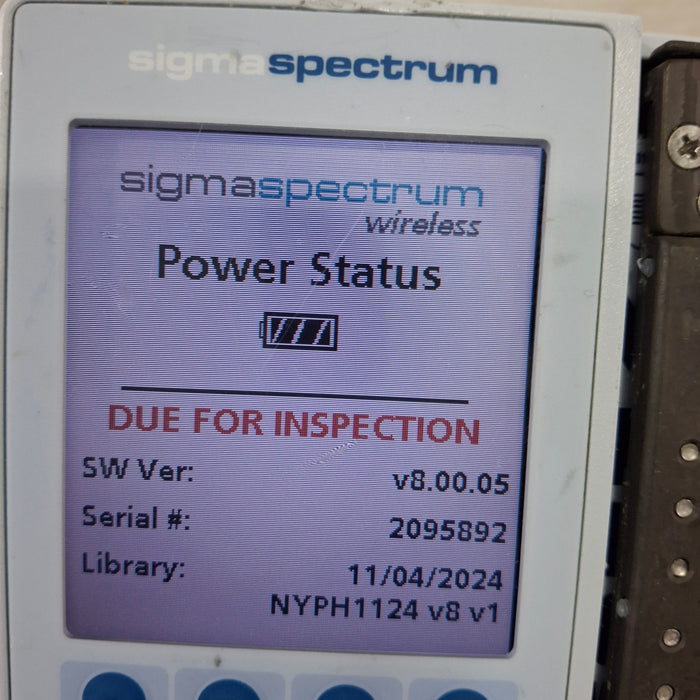Baxter Baxter Sigma Spectrum 8.00.05 w/o Battery Infusion Pump Infusion Pump reLink Medical