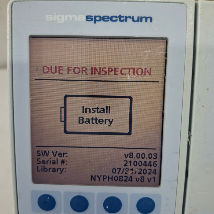 Baxter Baxter Sigma Spectrum 8.00.03 w/o Battery Infusion Pump Infusion Pump reLink Medical