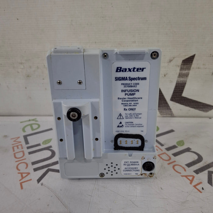 Baxter Baxter Sigma Spectrum 8.00.03 w/o Battery Infusion Pump Infusion Pump reLink Medical
