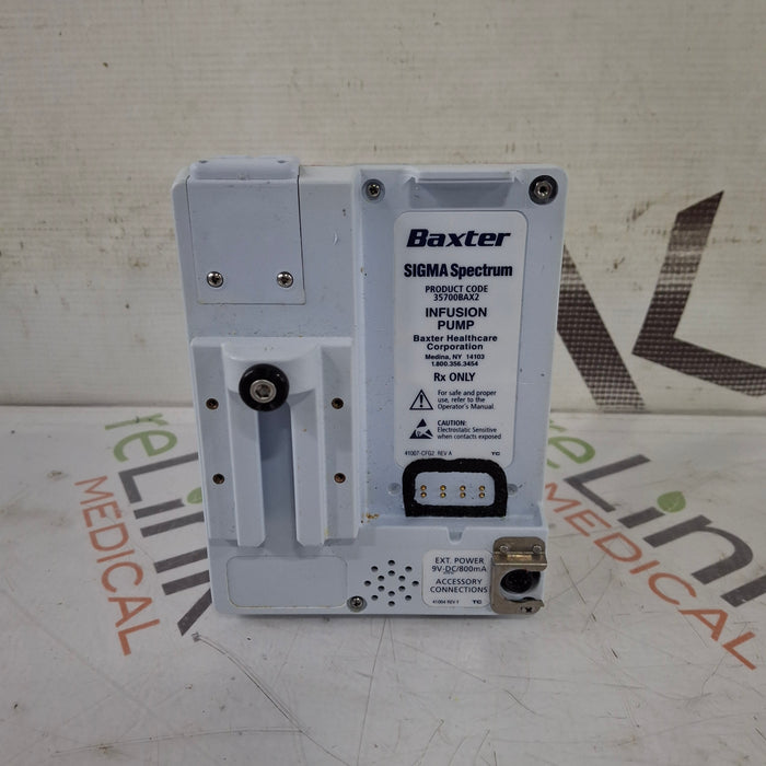 Baxter Baxter Sigma Spectrum 8.01.00 w/o Battery Infusion Pump Infusion Pump reLink Medical
