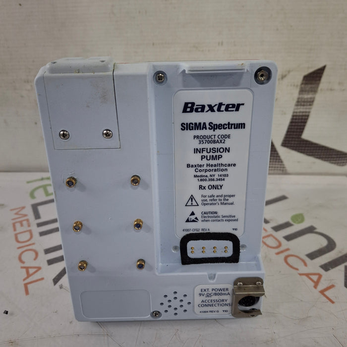 Baxter Baxter Sigma Spectrum 8.00.05 w/o Battery Infusion Pump Infusion Pump reLink Medical