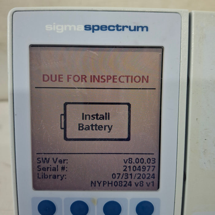 Baxter Baxter Sigma Spectrum 8.00.03 w/o Battery Infusion Pump Infusion Pump reLink Medical