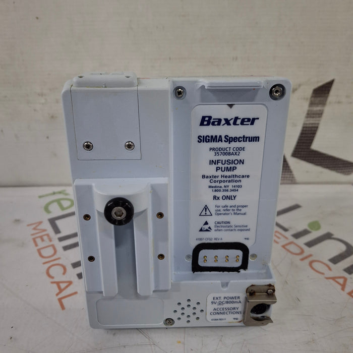 Baxter Baxter Sigma Spectrum 8.00.03 w/o Battery Infusion Pump Infusion Pump reLink Medical
