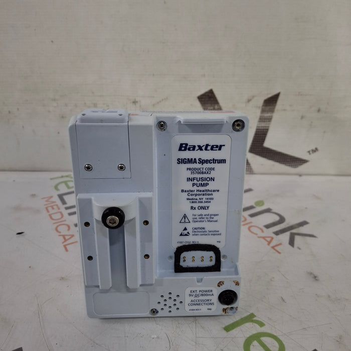 Baxter Sigma Spectrum 8.00.05 w/o Battery Infusion Pump