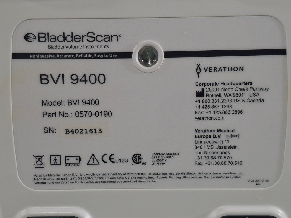 Verathon Medical, Inc Verathon Medical, Inc BVI 9400 Bladderscan Surgical Equipment reLink Medical