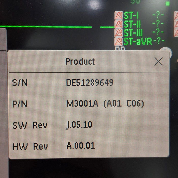 Philips M3001A-A02C06 OxiMax SpO2, NIBP, ECG, Temp, IBP MMS Module