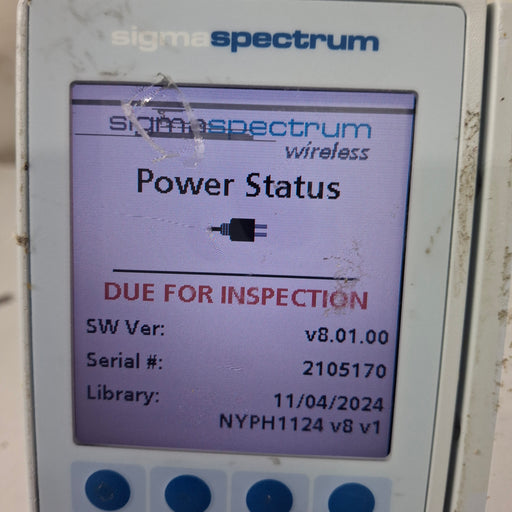Baxter Baxter Sigma Spectrum 8.01.00 w/o Battery Infusion Pump Infusion Pump reLink Medical