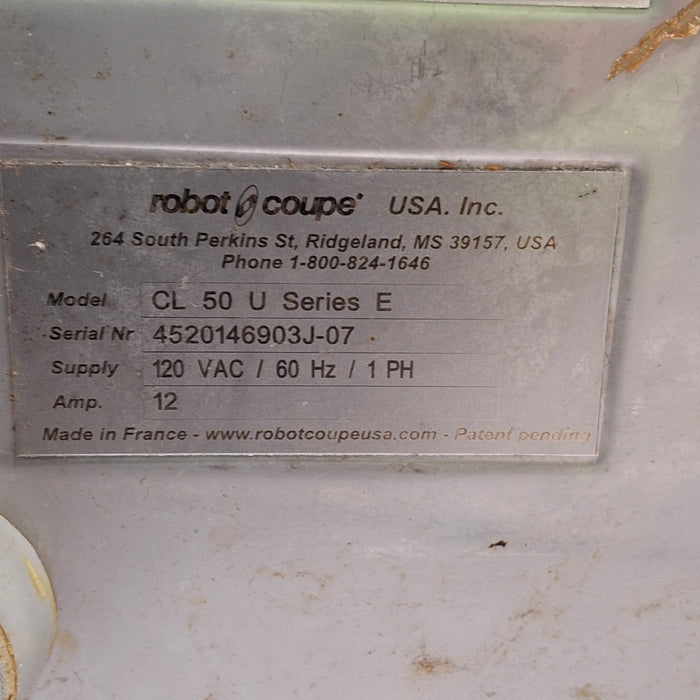 Robot Coupe USA, Inc. Robot Coupe USA, Inc. CL 50 U Series E Vegetable Preparation Machine Restaurant Equipment reLink Medical