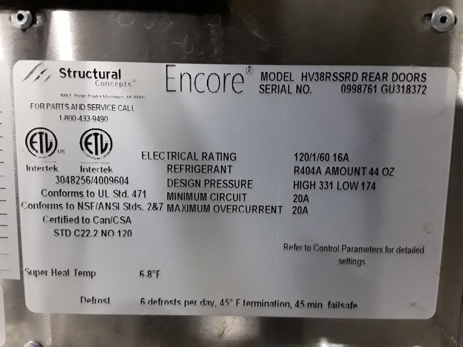 Structural Concepts Encore Self-Service Refrigerated Merchandiser