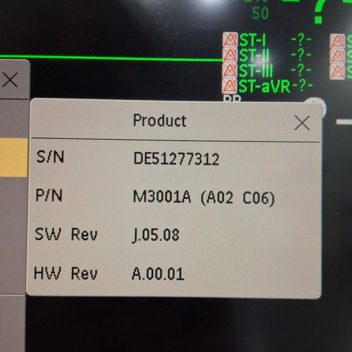 Philips M3001A-A02C06 OxiMax SpO2, NIBP, ECG, Temp, IBP MMS Module