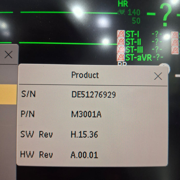 Philips M3001A-A02C06 OxiMax SpO2, NIBP, ECG, Temp, IBP MMS Module