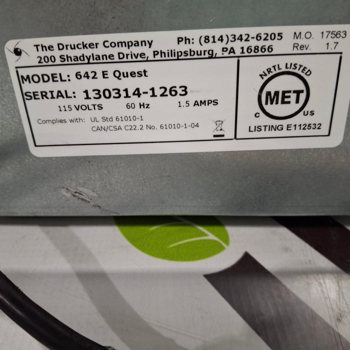 Drucker Diagnostics 642E Centrifuge