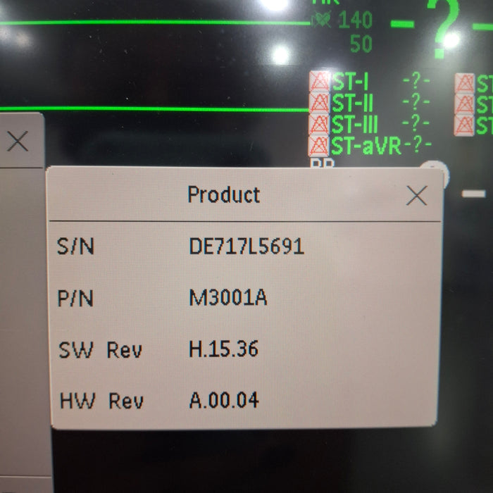 Philips M3001A-A02C06 OxiMax SpO2, NIBP, ECG, Temp, IBP MMS Module