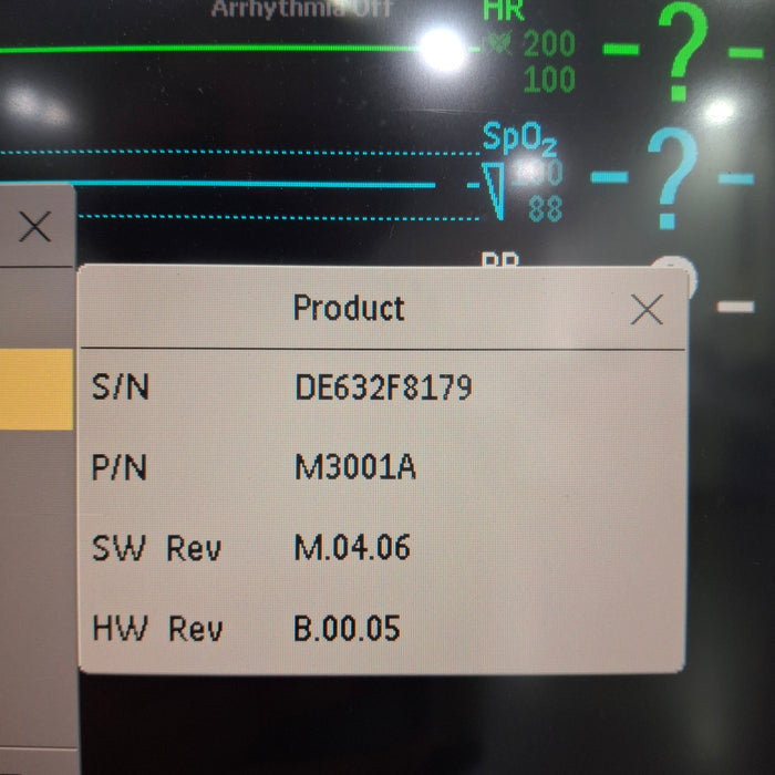 Philips M3001A-A02 OxiMax SpO2, NIBP, ECG MMS Module