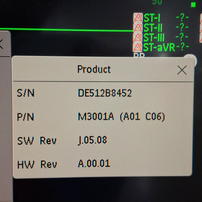 Philips M3001A-A02C06 OxiMax SpO2, NIBP, ECG, Temp, IBP MMS Module