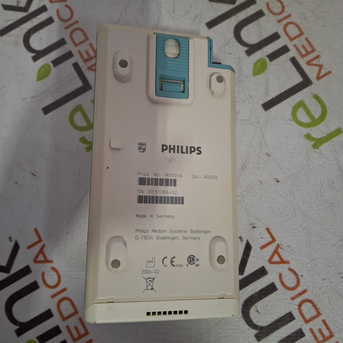 Philips M3001A-A02C06 OxiMax SpO2, NIBP, ECG, Temp, IBP MMS Module