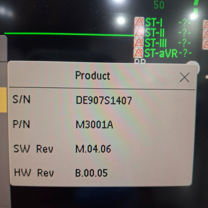 Philips M3001A-A02 OxiMax SpO2, NIBP, ECG MMS Module