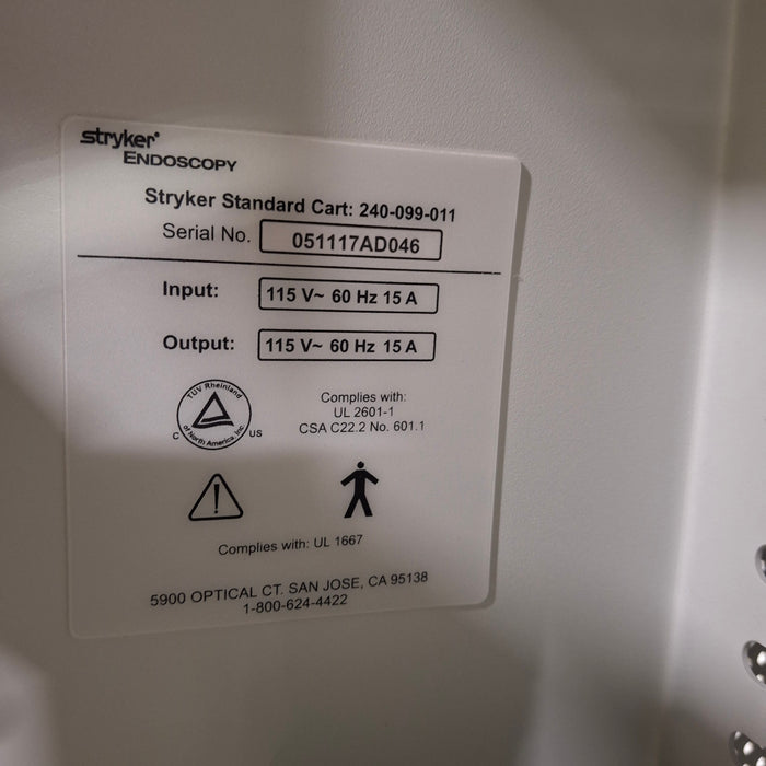 Stryker Stryker 240-099-011 Standard Cart Medical Furniture reLink Medical
