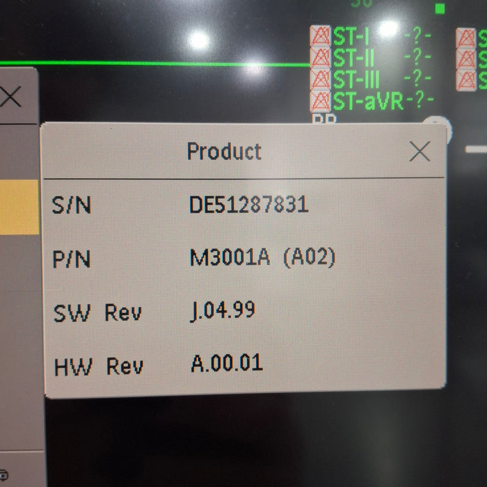 Philips M3001A-A02 OxiMax SpO2, NIBP, ECG MMS Module