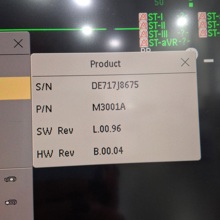 Philips M3001A-A02 OxiMax SpO2, NIBP, ECG MMS Module