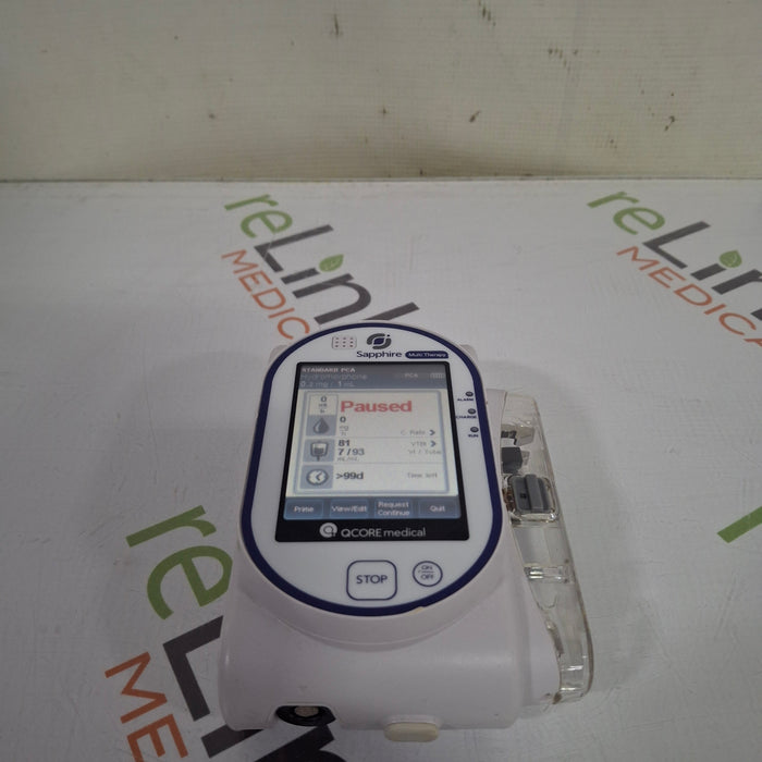 QCore Medical QCore Medical Sapphire Multi-Therapy Infusion Pump Infusion Pump reLink Medical