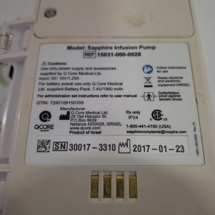 QCore Medical QCore Medical Sapphire Multi-Therapy Infusion Pump Infusion Pump reLink Medical