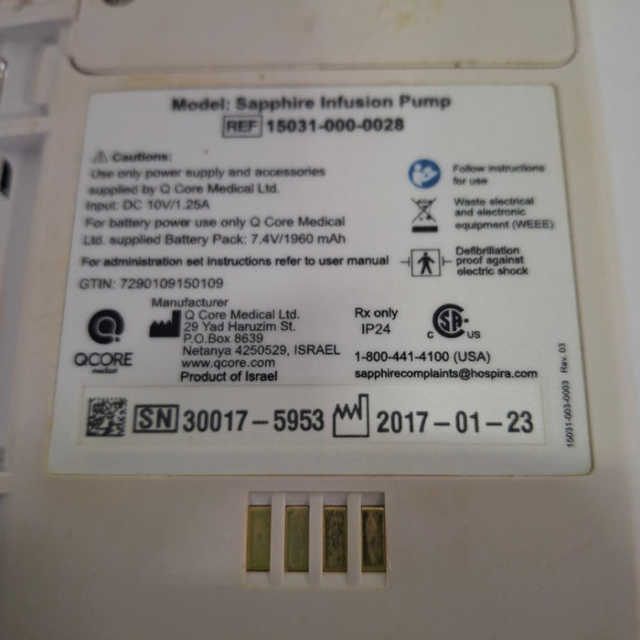 QCore Medical QCore Medical Sapphire Multi-Therapy Infusion Pump Infusion Pump reLink Medical