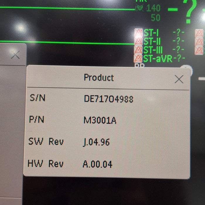 Philips M3001A-A02C06 OxiMax SpO2, NIBP, ECG, Temp, IBP MMS Module