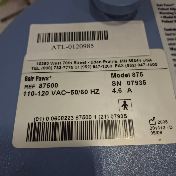3M 3M Bair Paws 875 Patient Warmer Temperature Control Units reLink Medical